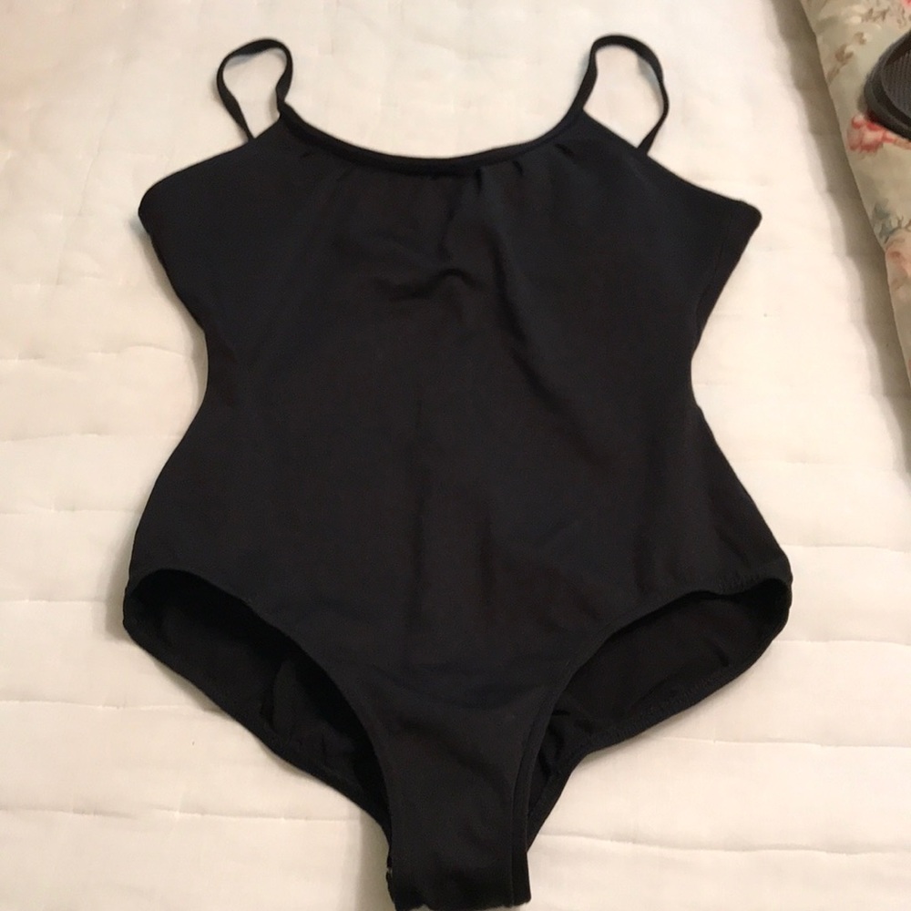 Mirella Black Leotard (ballet/Swim) Junior Large